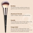 Professional 25-piece Makeup Brush Set With Sponges And Puffs - B02 Cream Black