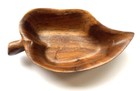 Vtg Monkey Pod Leaf Serving Bowl Hale Keoki Hawaii 8    X 4 1 2   