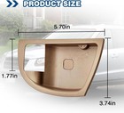 4pcs Inside Door Handle Trim Cover Beige Left   Right fit For Hyundai Santa-fe 
