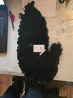 Claires Black Feathered Angel Wings