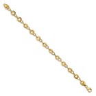 14k Solid Yellow Gold Link Chain Bracelet