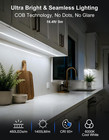 Under Cabinet Led Lighting Kit  Plug In 16 4ft Cob Led Strip Lights   6000k Cool