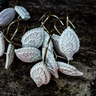 Threshold Vintage Ice White Silver Trim Coastal Seashells Bathroom Bathtub Hooks