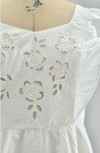 Nwot French Connection White 100  Cotton Pinafore Style Sundress W cutout Detail