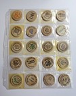 1970-80   s Wooden Buffalo Nickels Advertising Trade Lot Of 47 Mix Vintage