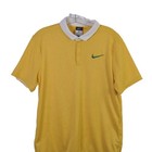Nike Golf Men s Medium Bright Yellow Dri-fit Short Sleeve Polo Shirt