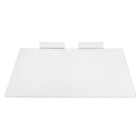 50 Pieces Slatwall 12 Inch X 6 Inch Flat Styrene Clear Acrylic Shoe Shelf 