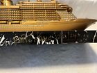 New Captain Signed Disney Cruise Line Dcl Treasure Model Ship Inaugural Gold 20   