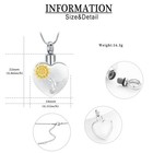 Heart Urn Necklaces For Ashes Pendant Cremation Jewelry Keepsake Urn Memorial As