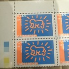 Rare Collectable Artist Keith Haring Radiant Baby Stamps      only One On Ebay      