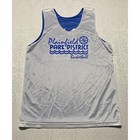 A4 Reversible Basketball Jersey Blue White Plainfield Park District Adult S