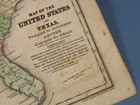 Antique 1839 Hand-colored Map United States And Texas   indian Territory 