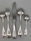 Perles By Christofle France Silverplate 5 Piece Place Setting  Gently Used
