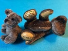 Miniature  2 1 2  Brown Spotted Teddy Bear And Her 1  Baby