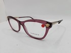 New Versace 3224 5209 Transparent Purple Eyeglasses 54-17-140