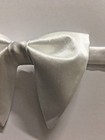 New Handmade White Satin Bow Tie Vintage Style 70 s  Pretied Wedding  Prom  Gift