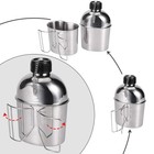 Goetland Stainless Steel Wwii Us Army Canteen Water Bottle Military Canteen Kit