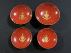Wwii Imperial Japanese Army China Incident Victory Sake Cup Set 4 Vintage Japan