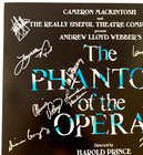 Original Signed 27 Cast  the Phantom Of The Opera  Broadway Tour 14x22  Window
