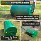 Landzie 24 Inch Poly Lawn Roller - 22 5 Gallon Lawn Roller