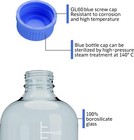 5000ml Glass Round Media Storage Bottles With Gl45 Screw Cap  Borosilicate Glass