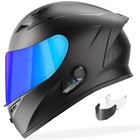 New Gdm Venom Supersonic Bluetooth Motorcycle Helmet Matte Black S M L Xl Xxl