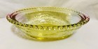 New 2 Pc Gold Pink Green Glass Hen On Nest 7  L X 5 1 4  W X 5 1 2  H Candy Dish
