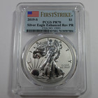 2019 S Pcgs Pr70 Reverse Proof 1 Oz Silver American Eagle  1 Coin W Coa  60672d