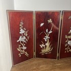 Vintage Chinese Lacquer Screen - 12    Tall 22    Long