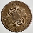 1862 Peru Dos 2 Centavos Coin   Fine Collectable Grade   A9861