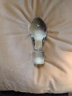 Vintage Empoli Decanter Bottle  Stopper Clear Glass Mid Century 