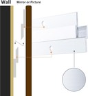 12   French Cleat  French Cleat Hanger  Aluminum Z Clips For Hanging Pictures   