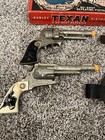 Vintage 1950 s Hubley Toy Texan Jr  Revolver Cap Gun Set Of 2  2 Holsters  Box