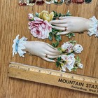 Antique Die Cut Victorian Scraps Hands Vintage Ephemera And Woman Portraits
