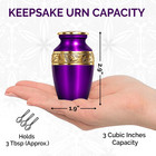 Solace Forever Small Urns For Human Ashes - Decorative Mini Memorial Urn For Wom