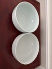 70s Korean Hangcheon Large Celadon Bowl 7   x 3 25    Pale Glazed Ceramic Set-2  Euc