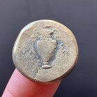 Ancient Roman Octavian Augustus Bull Ar Denarius Bronze Coin 27 Bc - 14 Ad