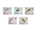Gambia Bird Definitives       d To 3d     Set Of 5     Used     Wildlife Designs