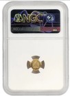Bg-956 1881 California Fractional Gold Indian Half Dollar Ngc Unc Cleaned 