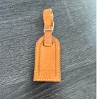Authentic Louis Vuitton Vachetta Leather Luggage Tag Sn904