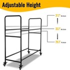 60  Tire Storage Rack - Rolling Tire Rack For Garage - Indoor outdoor Shelves 60