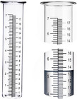 Biuwing 7 Inch Rain Gauge Replacement Tube Glass For Yard Garden And Outdoor Hom