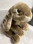 Toys R Us Animal Alley 2000 Brown Stuffed Plush Beans Lop Ear Bunny Rabbit Vtg