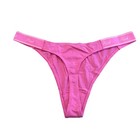 Victoria   s Secret Pink Logo Cotton High Leg Thong- Pink Gossip- Large