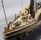 Vintage Handmade Wood Folk Art Boat - B s  Ford Steamship