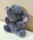 Vintage 1974 Dakin Baby Elephant Plush 6 5  Stuffed Animal 1970s Toy Nutshells