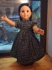 18  Doll Dress  Fits American Girl Doll  Navy And Floral Pattern