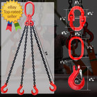6 Ton 4 Leg Chain Sling 5 16    5 Ft  G80 Alloy Steel 4 Way Chain Slings Quadruple