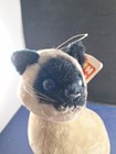 Vtg Dakin Fun Farm Sitting Siamese Kitty Cat Blue Eyes Plush  3fb