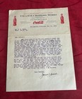1925 Coca-cola Bottling Works Richmond Virginia Letterhead